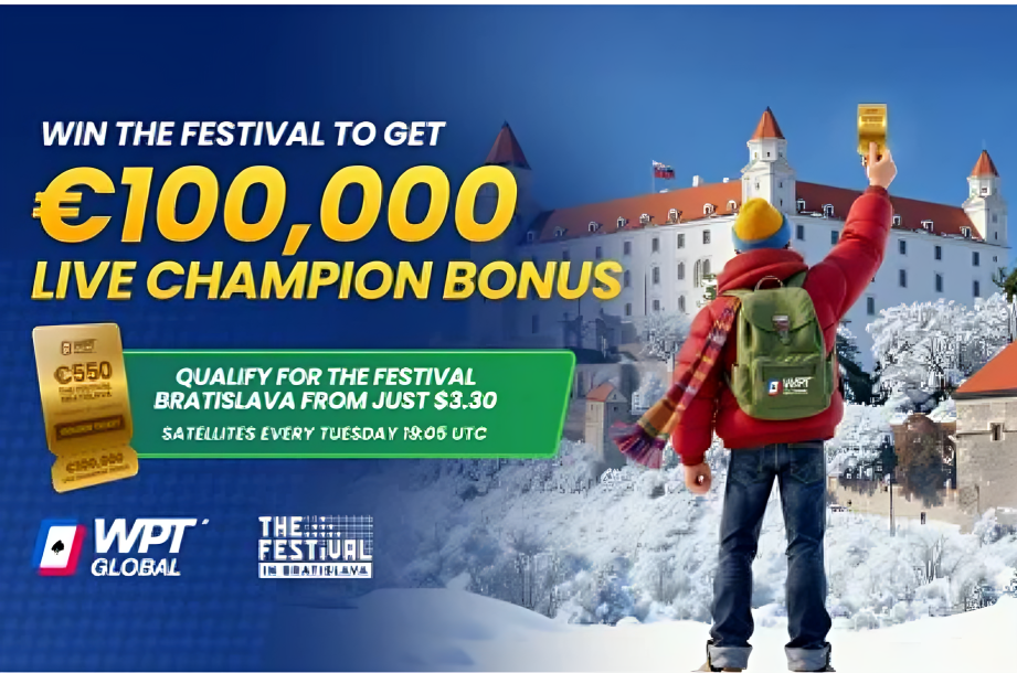 Win A €100k Golden Pass To The Festival Bratislava with WPT Global