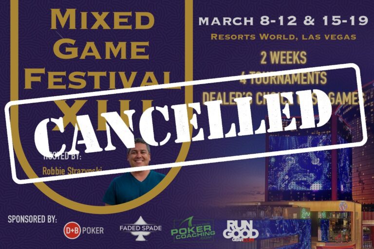 War in Iran Causes Cancellation of Mixed Game Poker Festival in Las Vegas