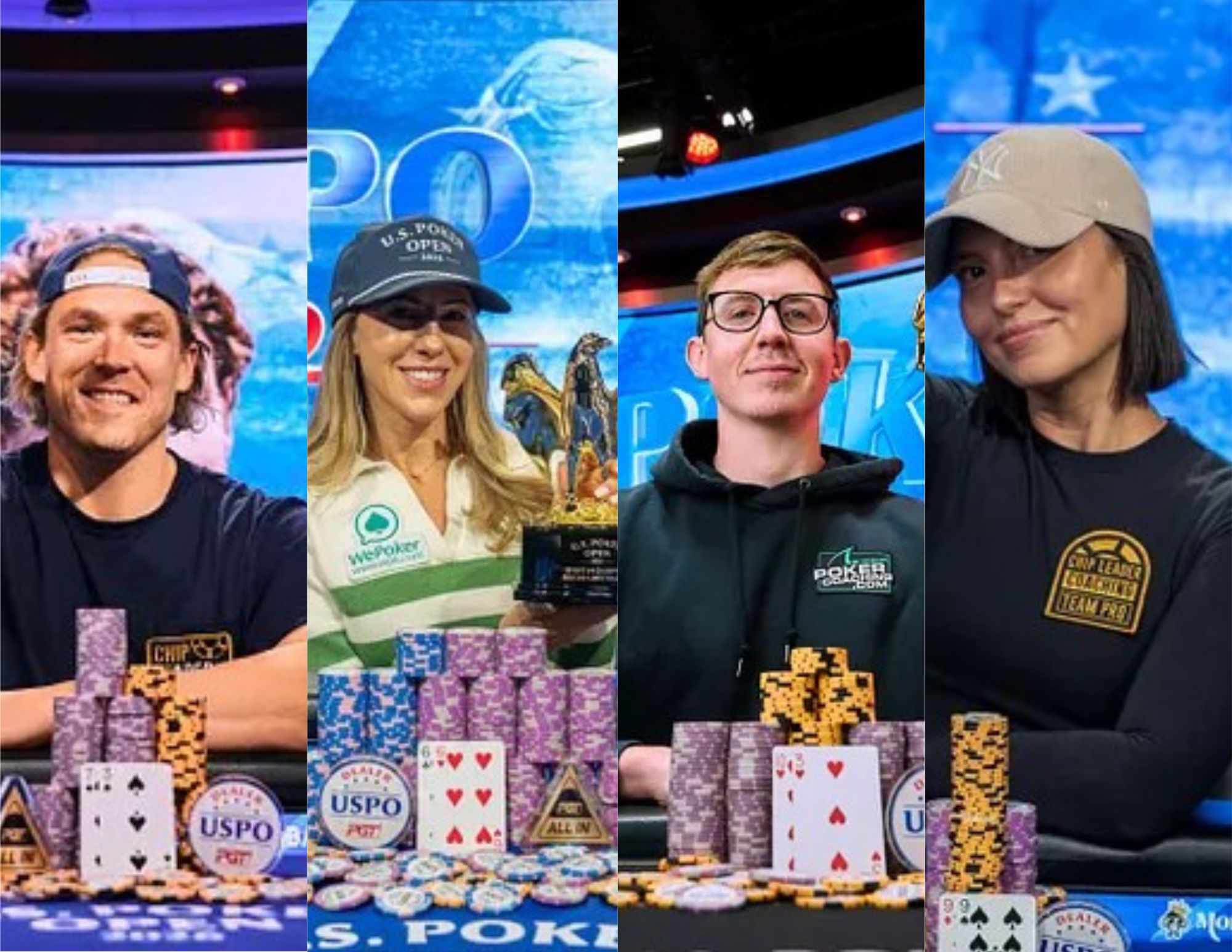 Two Couples Completely Dominating the U.S. Poker Open with Five