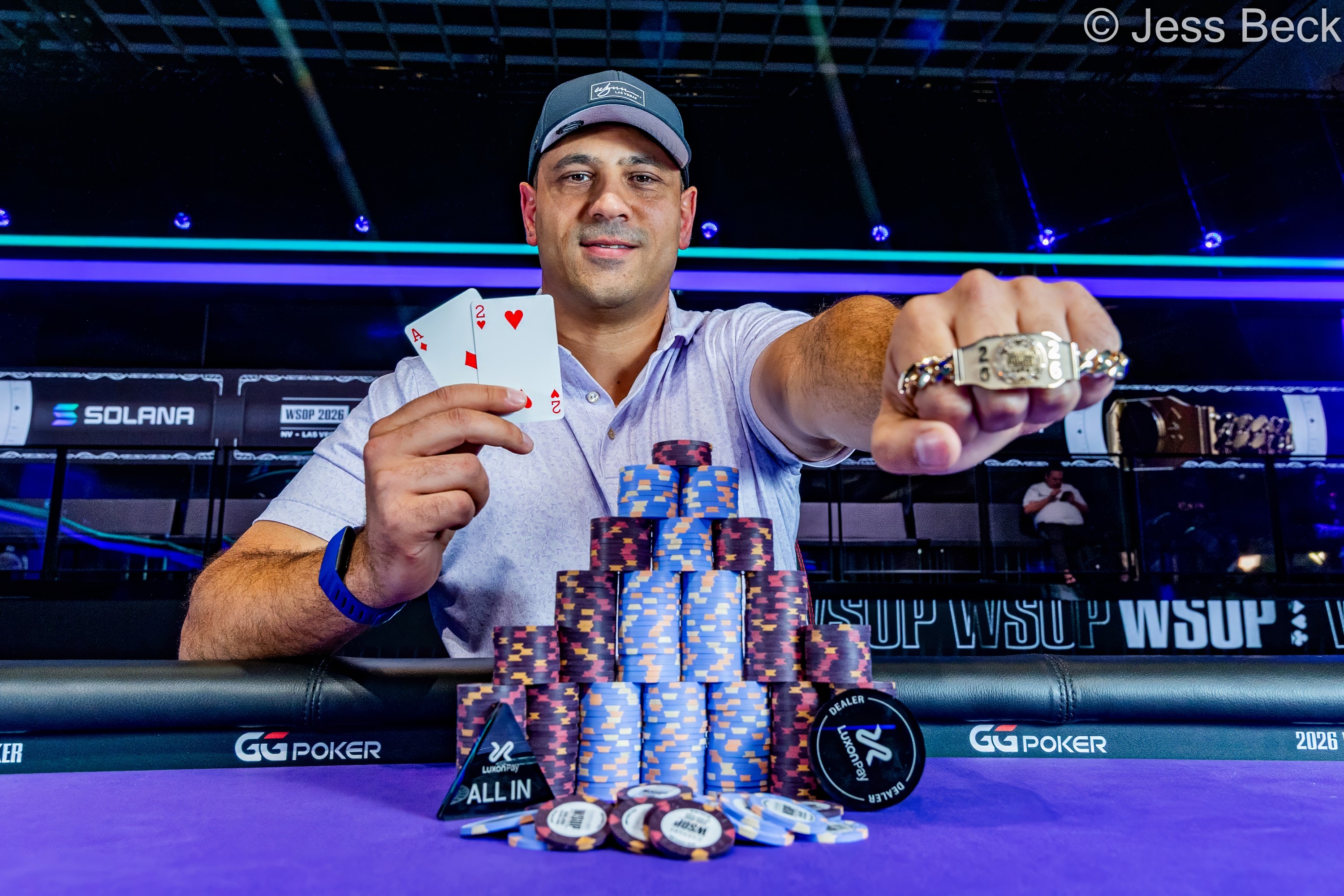 Omar Zazay Outlasts Jean-Robert Bellande to Win First WSOP Bracelet in $3,000 NLHE