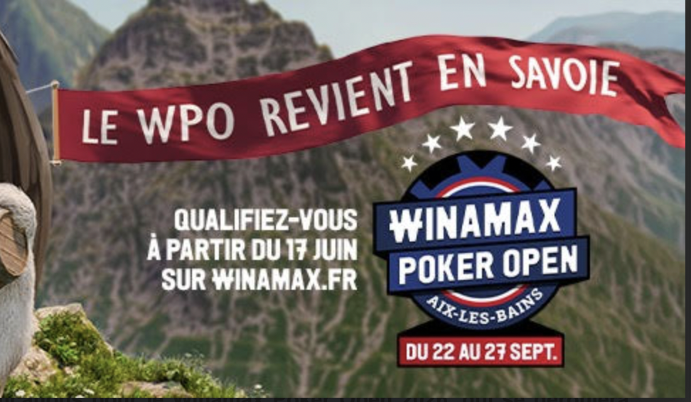 Top Départ des Qualifications pour le  Winamax Poker Open Aix-les-Bains