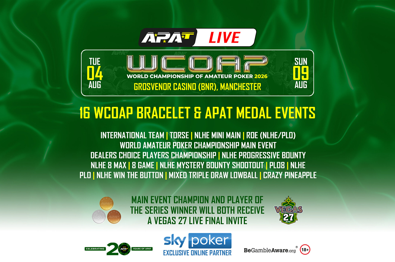 The 2026 APAT World Championship of Amateur Poker is Only a Month Away