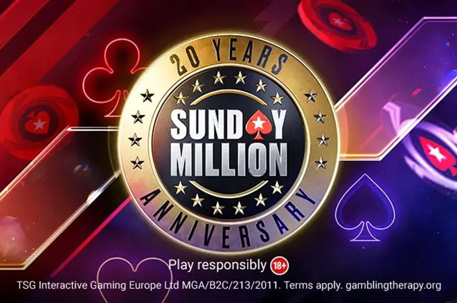 Time's Running Out to Play in the $5M Gtd Sunday Million 20th Anniversary Event