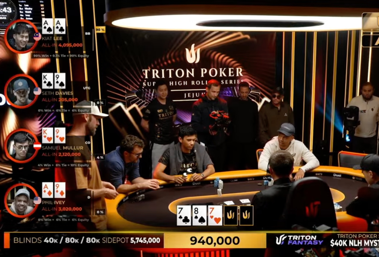 Phil Ivey Runs Into Aces in Wild Four-Way All In Deep in High Roller