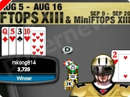 Full Tilt Poker FTOPS XIII Event #18 : 'mkong814' heureux champion
