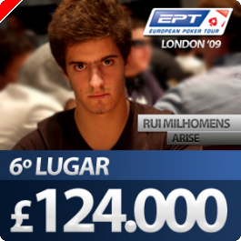 Rui &quot;Arise&quot; Milhomens 6º Classificado no EPT de Londres