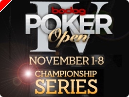 Bodog Poker Open IV du 1er au 8 novembre