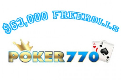 Mais de $60.000 em Freerolls no Poker770 em 2010
