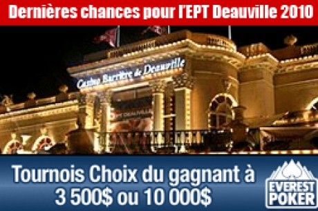 Everest Poker : derniers tickets pour l'EPT Deauville