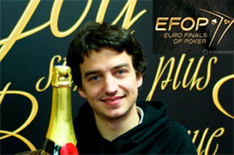 Dimanche 14 février 2010 : Hugo Lemaire champion du Diamond 5.000€ des Euro Finals Of Poker (EFOP) 2010