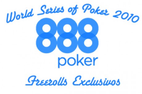$25,000 em Freerolls Exclusivos WSOP na 888 Poker