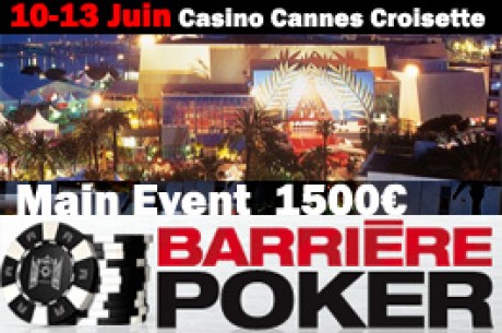 Festival poker au casino Barrière de Cannes (10-13 juin)