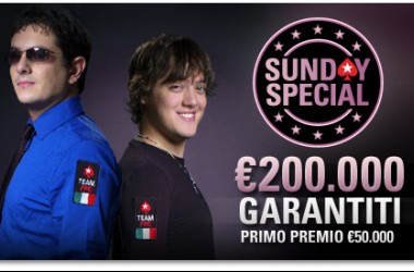 Promozione 4x3 e Super Sunday Special con €300.000 garantiti su PokerStars.it!