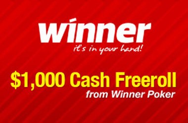 PokerNews $1,000 Cash Freerolls na Winner Poker