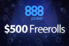 $500 PokerNews Freerolls no 888 Poker - Deposite e Jogue!