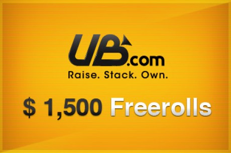Freerolls de $1,500 voltam à UB & Absolute Poker - Deposite e Jogue, é Simples!