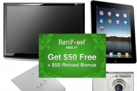 PartyPoker Win Tonight: iPads, Laptops e TVs 3D em 42 Freerolls Diários
