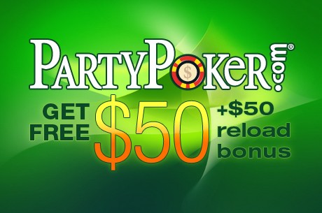 Exclusivo PokerNews: $50 Grátis + $50 em Bônus de Recarga no PartyPoker