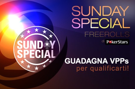 In Palio Ogni Mese 25 Ingressi per il Sunday Special con i Freerolls di PokerNews Italia