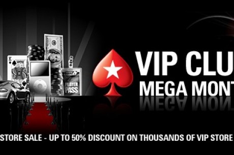 PokerStars VIP Mega Month - 90% Reduction on VIP Levels