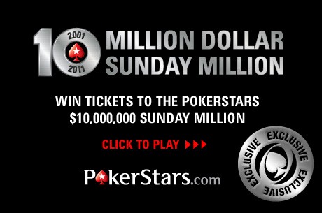 Entradas para el Sunday Million del 10.º Aniversario