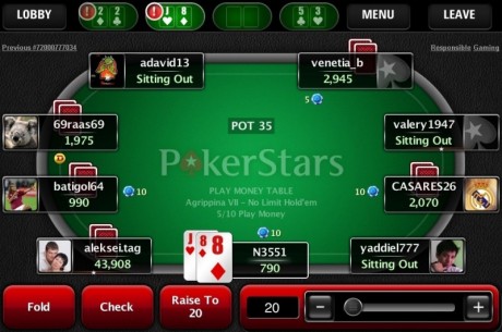 PokerStars Lança Aplicação para Dispositivos Móveis no Reino Unido