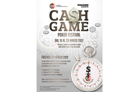 Torna il Cash Game Poker Festival a Campione dal 10 al 20 marzo 2012