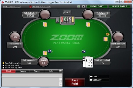 PokerStars : "Vers des tables high stakes en Zoom Poker uniquement"