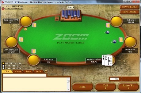 Zoom Poker, si parte col cash game 6 max