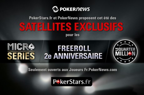 Pokerstars Gratuit : freerolls exclusifs Micro Series