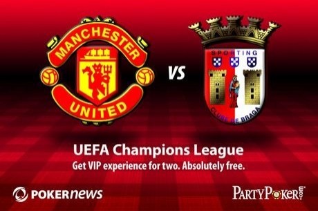 Ganhe uma Viagem para Ver o Manchester United Enfrentar o Braga Graças ao PartyPoker