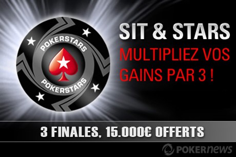 Pokerstars Sit & Stars : 15.000€ offerts en Sit & Go