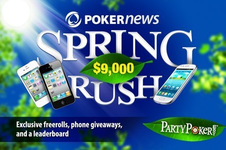 Ganhe Prêmios Incríveis com a Promoção PokerNews PartyPoker $9,000 Spring Rush