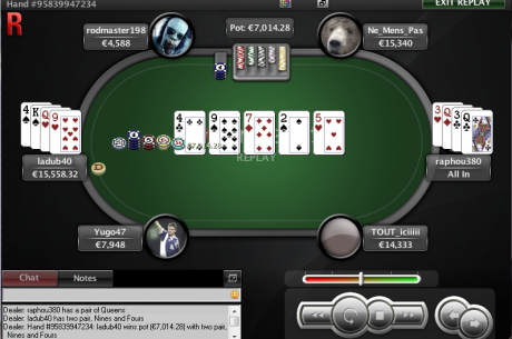 PokerStars.fr : "raphou380", 6e du Main Event des SCOOP, perd ses 39.000€ de gains en cash...