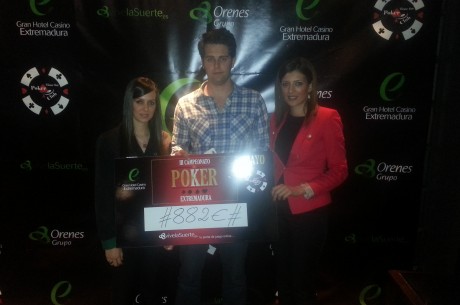 III Campeonato de Póker de Extremadura, Manuel Coronado ganador