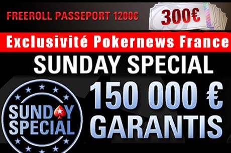 PokerStars.fr : Freeroll 1.200€ pour le Sunday Special Vegas