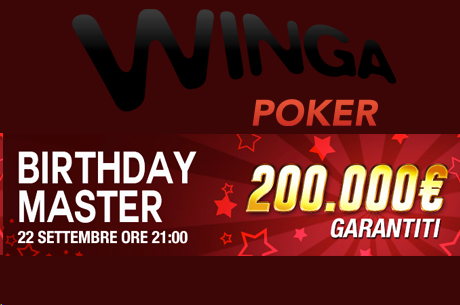 Festeggia con Winga Poker e gioca il Birthday Master!