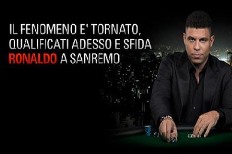 Ti piacerebbe giocare live contro "Il fenomeno"? Sfida Ronaldo su PokerStars.it