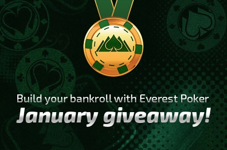 Jumpstart your Bankroll with Everest Poker's January Rewards Giveaway