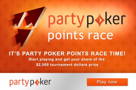 $2,500 Up For Grabs in the partypoker Points Race!