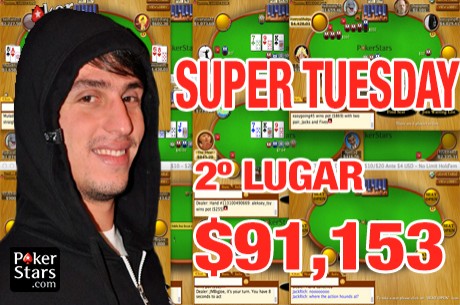 André Moreira foi Segundo no Super Tuesday ($91,153)