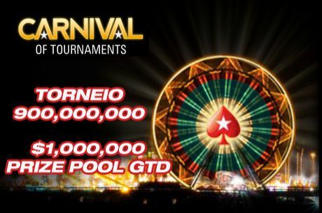 Hoje às 14:00 Torneio 900 Milhões na PokerStars - $1,000,000 Garantido!