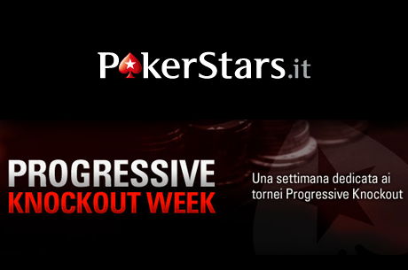 Su PokerStars.it arriva la Progressive Knockout Week!