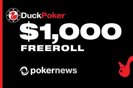 Win a Share of $1,000 this Friday in the PokerNews Freeroll at DuckPoker!