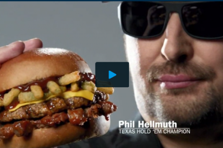 Phil Hellmuth em Comercial de Hambúrgueres