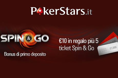 Su PokerStars.it parte la promozione Spin & Go: puoi vincere fino a €10.000 in pochi minuti!