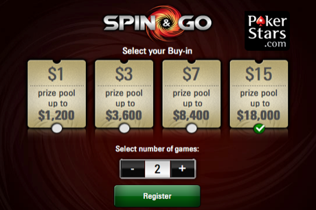 PokerStars Apresenta Torneios Spin&Go, Habilita-te ao Jackpot!