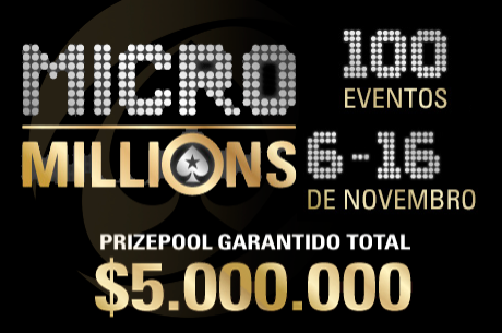 MicroMillions IX Arranca às 17:00 - 5 Milhões Garantidos de 6 a 16 de Novembro