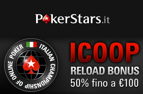 Su PokerStars.it arriva l'ICOOP Bonus Ricarica!