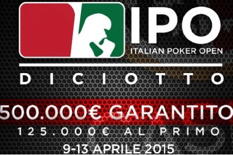 Torna l'Italian Poker Open: Istruzioni Per l'Uso